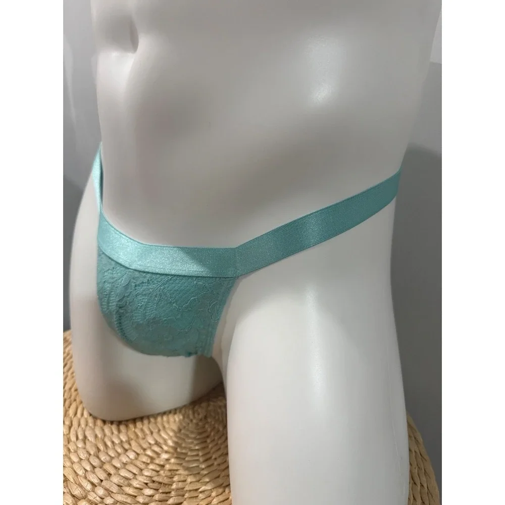 Cosabella‎ Never Say Never Italian Thong Blu Capri Lace Underwear S NWT